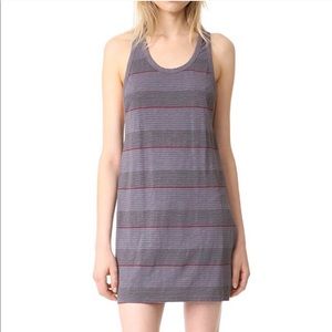 Sundry tank swing dress in grey striped